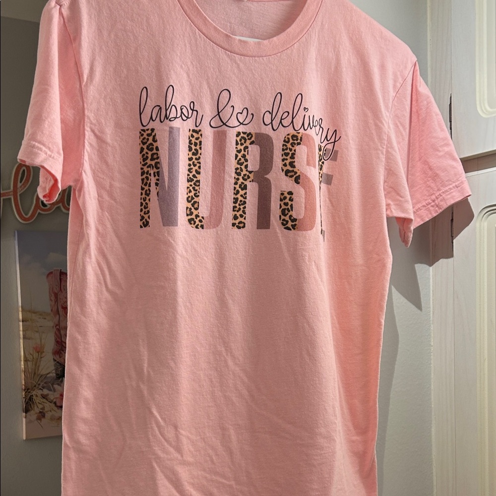 Pink Graphic Nurse t shirt